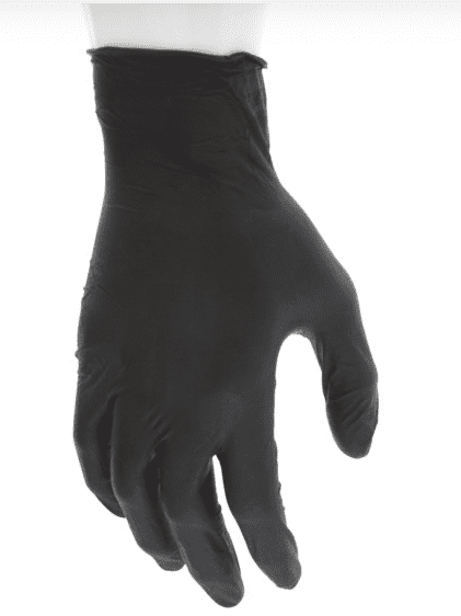 MCR Safety Black NBR 4 mil Nitrile Disposable Gloves 6061 - Examination Gloves